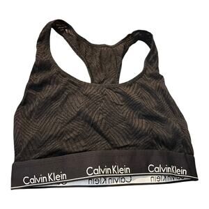 Calvin Klein Black Lace Sports Bra Size M